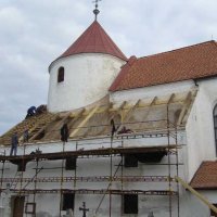 Oprava části krovu kostela sv. Barbory 09